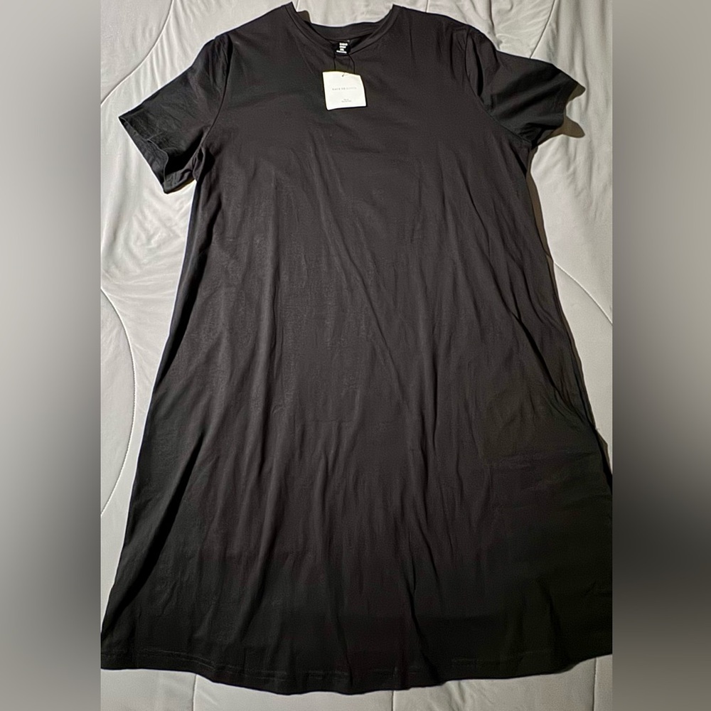 Black tee dress.